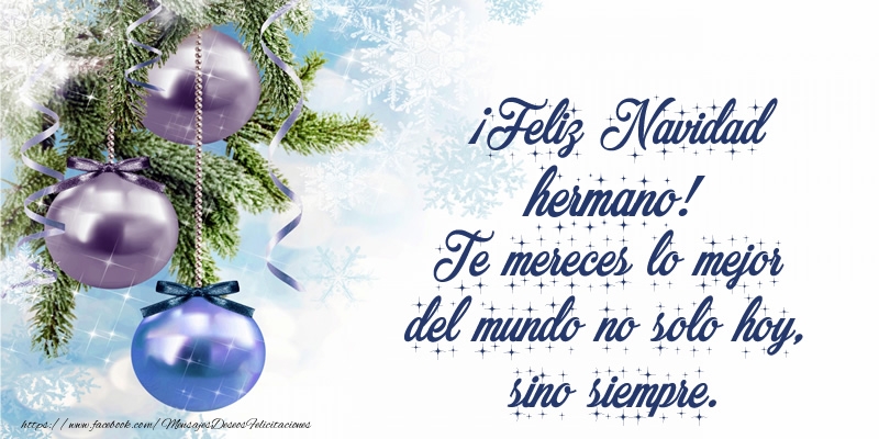 ¡Feliz Navidad, Hermano!