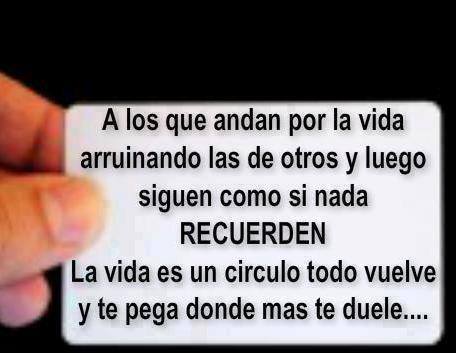 La vida es un bumerán - TnRelaciones - La vida misma