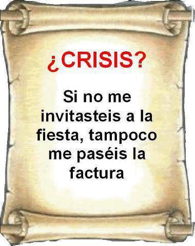 Si no me invitasteis a la fiesta, tampoco me paséis la factura.