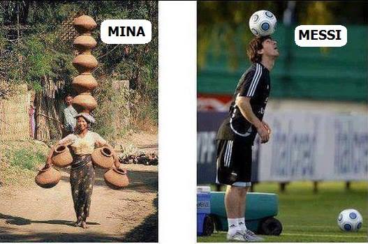 La diferencia entre una mina y Messi