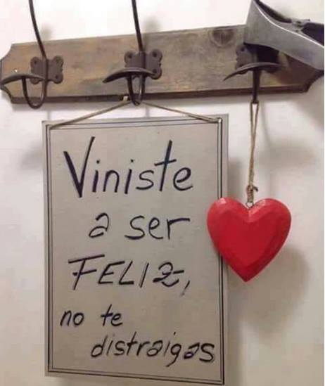 Viniste a Ser Feliz, no te distraigas