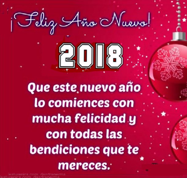 Feliz Navidad y Feliz Año Nuevo 2018